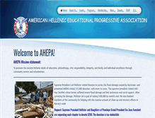 Tablet Screenshot of ahepa.org
